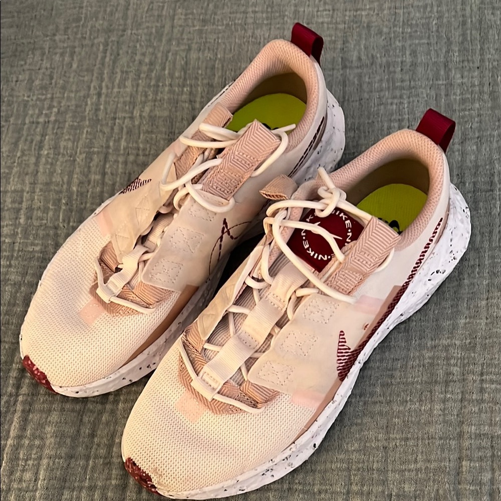 Nike Women's Pink and Red Sneakers